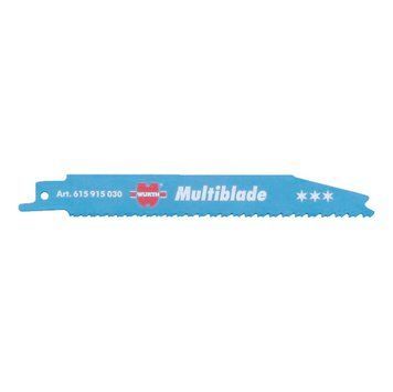 Полотно для сабельной пилы MET-5штук-MULTIBLADE-150X(1,75-3,0) WURTH (0615915030)(1шт) 0615915030 фото