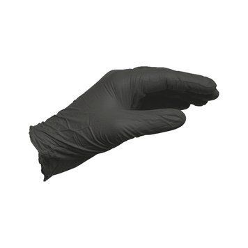 Рукавиці захисні одноразові нітрил, чорні, р.XL Wurth (0899470400)(100шт) 0899470400 фото