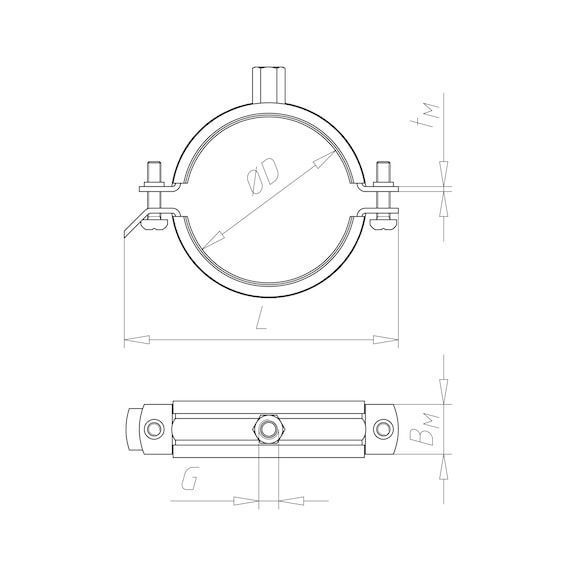 Хомут трубный SILICONE-M8/10-(45-52MM) WURTH (0543208052)(25шт) 0543208052 фото