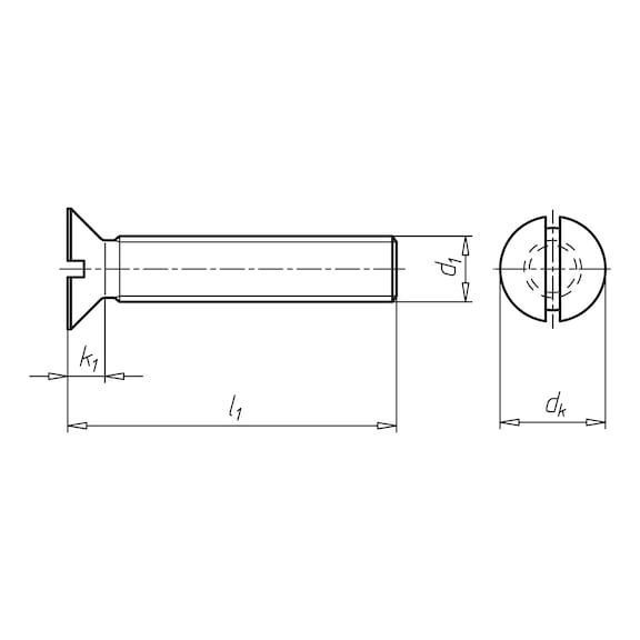 Гвинт CS-DIN963-4.8-(A2K)-M8X25 WURTH (0039825)(100шт) 0039825 фото