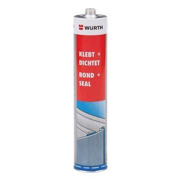 Клей-герметик K+D, комбинированный, полиуретановый, черный, 300 ml WURTH (08901003)(1шт) 08901003 фото