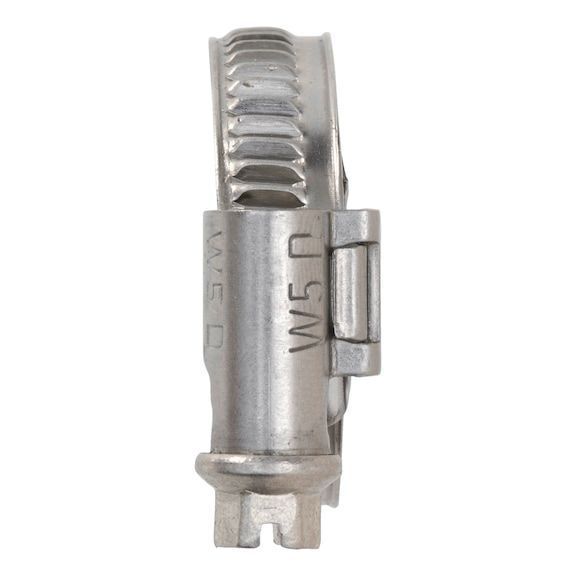 Хомут для шлангів зі сталі A4 ХОМУТ-A4-B9MM-SW7-16-27 ZEBRA Wurth ( 053801627)(1шт) 053801627 фото