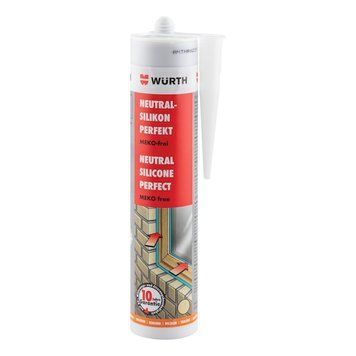Герметик силіконовий нейтральний PERFECT, білосніжний, 310 ml WURTH (089251017)(1шт) 089251017 фото