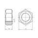 DIN 934, сталь I10I, без покриття ГАЙКА-DIN934-I10I-SW17-M10 Wurth ( 032010)(100шт) 032010 фото 2
