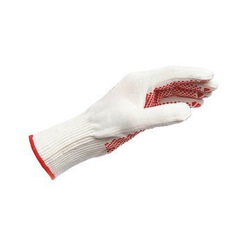 Рукавиці в&rsquo;язані білі, поліамід, покриття ПВХ, пара, р.9 Wurth (0899404109)(12шт) 0899404109 фото