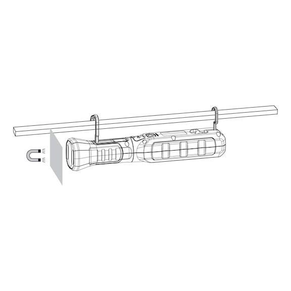Фонарь аккумуляторный ERGOPOWER SATURN, LED, IP 54, 500/180 lm, 4/2 W WURTH (0827950200)(1шт) 0827950200 фото