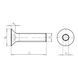 DIN 7991/ISO 10642 оцинкованная сталь 010.9 ВИНТ-ISO10642-010.9-IH2-(A2K)-M3X6 Wurth (0089036)(200шт) 0089036 фото 2