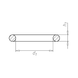 Уплотнительное кольцо, PERBUNAN, ISO3601/1-B-NBR70-30,00X3,00 WURTH (046803030)(25шт) 046803030 фото 2