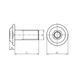 ISO 7380-2, сталь, класс прочности 010.9, без покрытия ВИНТ-AE7380-10.9-IS3-M5X12 Wurth (006003512)(100шт) 006003512 фото 2