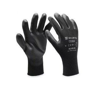 Рукавиці захисні SPEC-PU-BLACK, поліамід, покриття поліуретан, пара, р.8 WURTH (0899401158)(1шт) 0899401158 фото