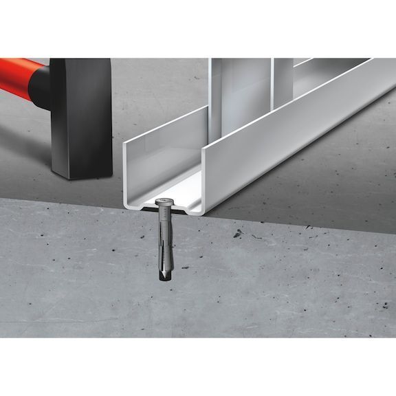 Дюбель-цвях SHARK&reg; HAMMER FK 6x60/30 Циліндричний комірець Біта PZ2 Дюбель: поліамід Цвях: оцинкована сталь Wurth ( 590630660)(200шт) 590630660 фото