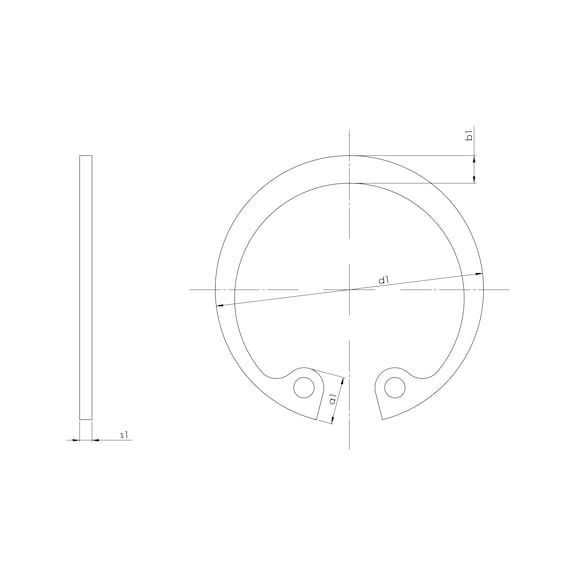 Кольцо стопорное A2 DIN 472 30 WURTH (04890230)(1шт) 04890230 фото