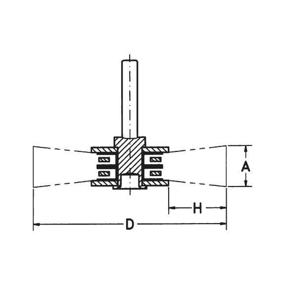 Щетка круглая с хвостовиком, стальная проволока, 6MM-S60MM WURTH (07146911)(1шт) 07146911 фото
