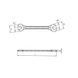 Ключ рожковый двухсторонний, ISO 1085 КЛЮЧ-РОЖКОВЫЙ-SW30X34 ZEBRA Wurth (0713304304)(1шт) 0713304304 фото 2
