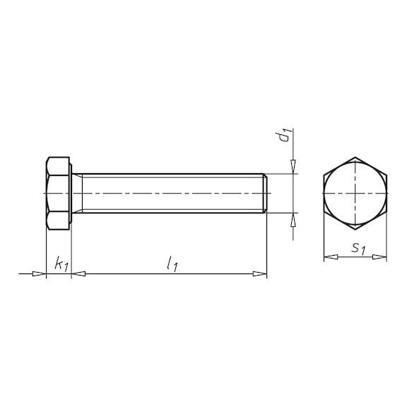 Болт метричний ISO4017 - A2-70 - SW21, M14x80 WURTH (009691480)(10шт) 009691480 фото